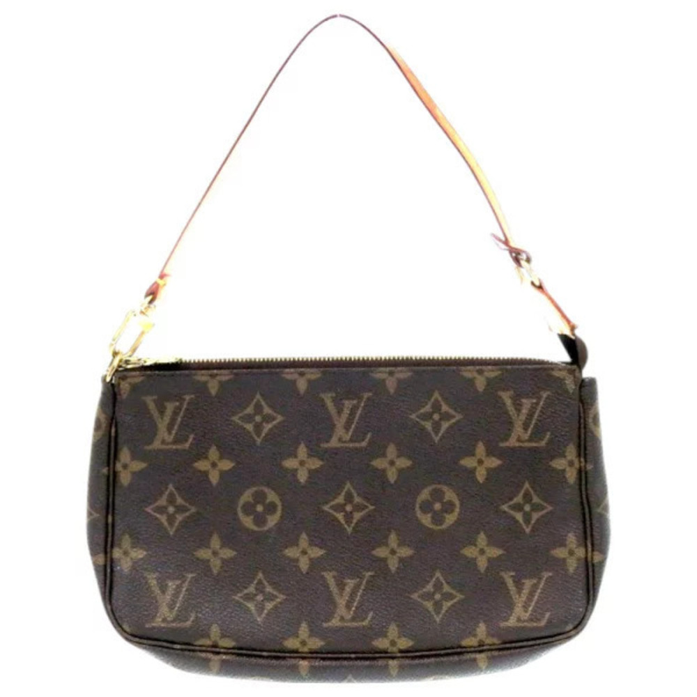 Louis Vuitton Pochette Accessoires Monogram Canvas Brown Pouch Clutch LV